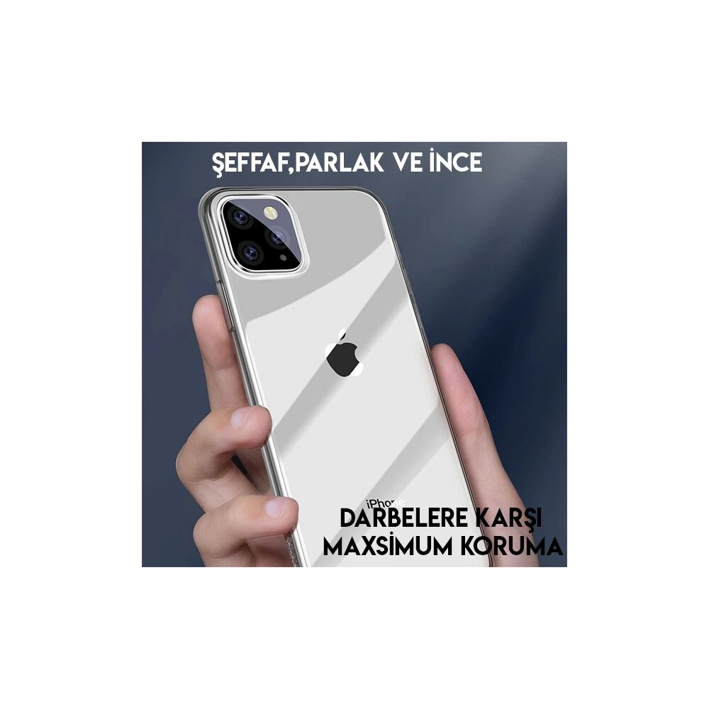 Baseus Simplicity Series iPhone 11 Pro Max 6.5 Kılıf Şeffaf Gel Siliko