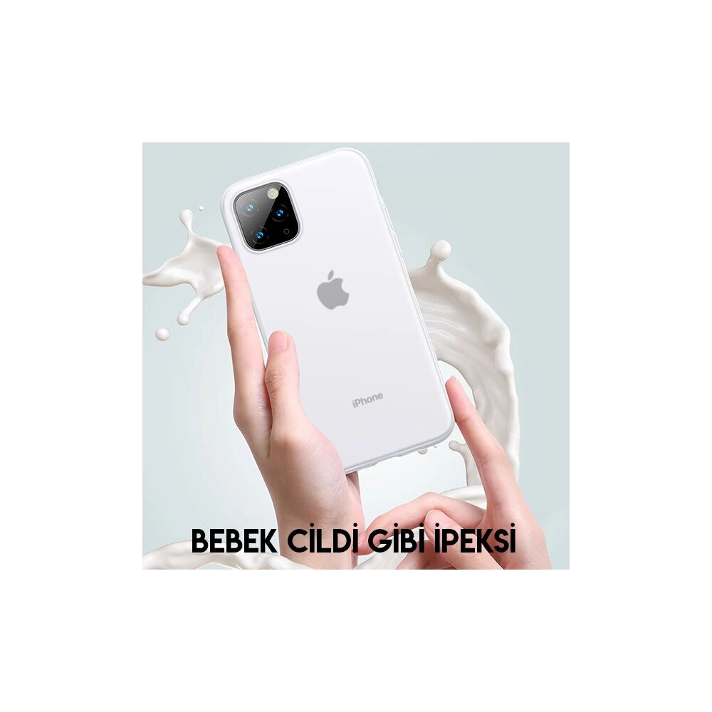 Baseus Jelly Liquid Silica Gel iPhone 11 Pro Max 6.5 Kılıf Şeffaf Sıvı