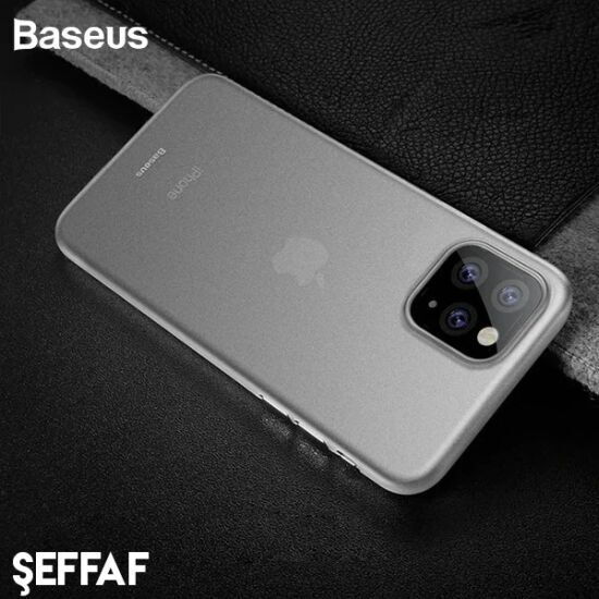 Baseus Wing Case İPhone 11 Pro 5.8 Ultra İnce Lux Mat Şeffaf Kılıf