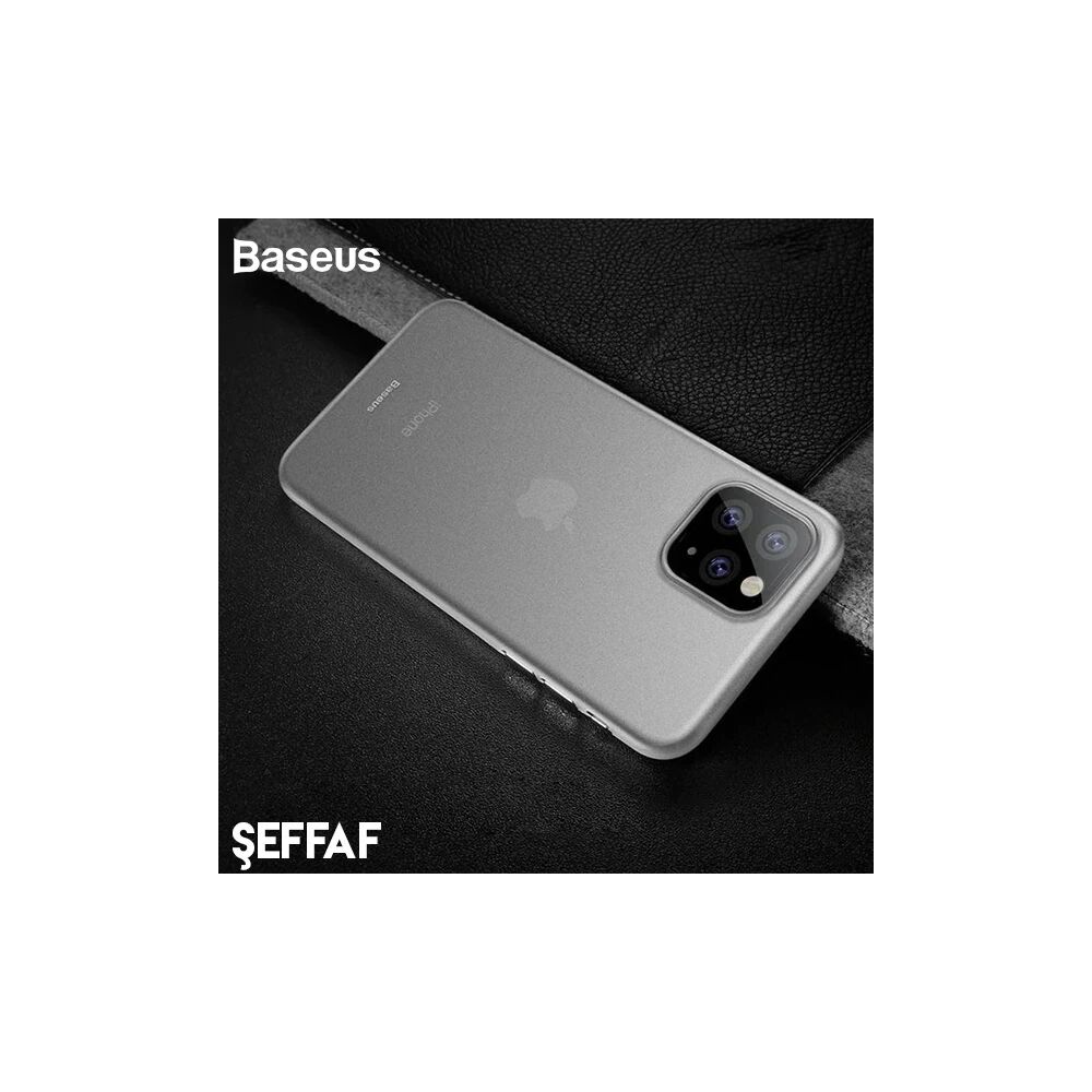 Baseus Wing Case İPhone 11 Pro 5.8 Ultra İnce Lux Mat Şeffaf Kılıf