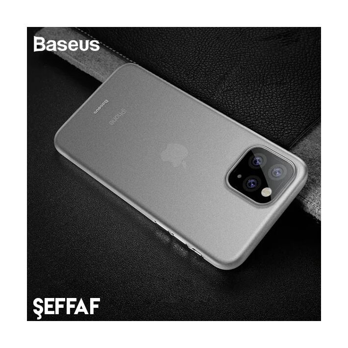 Baseus Wing Case İPhone 11 Pro 5.8 Ultra İnce Lux Mat Şeffaf Kılıf