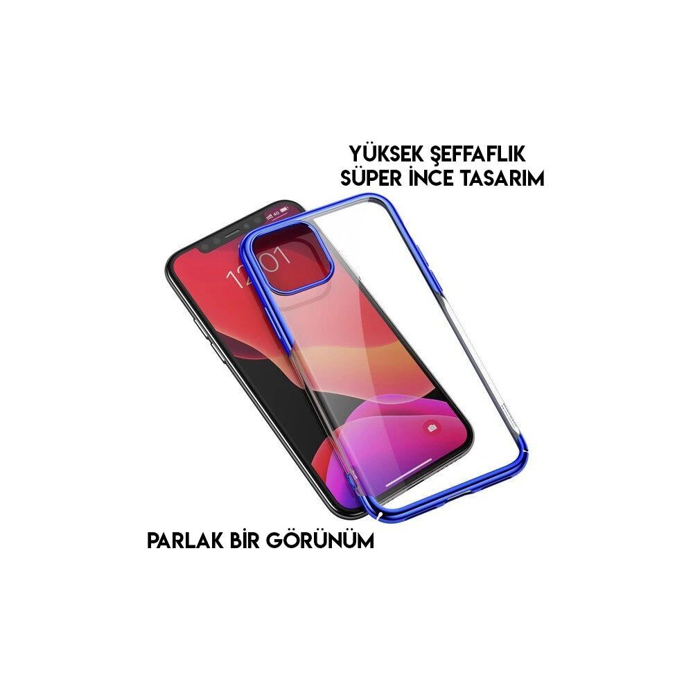 Baseus Glitter Case İPhone 11 Pro 5.8 Şeffaf Lüx Silikon Kılıf