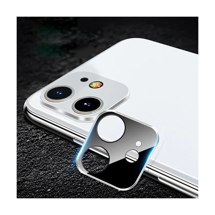 iPhone 11 6.1 İnch 3D Metal Kamera Koruyucu Metal Lens