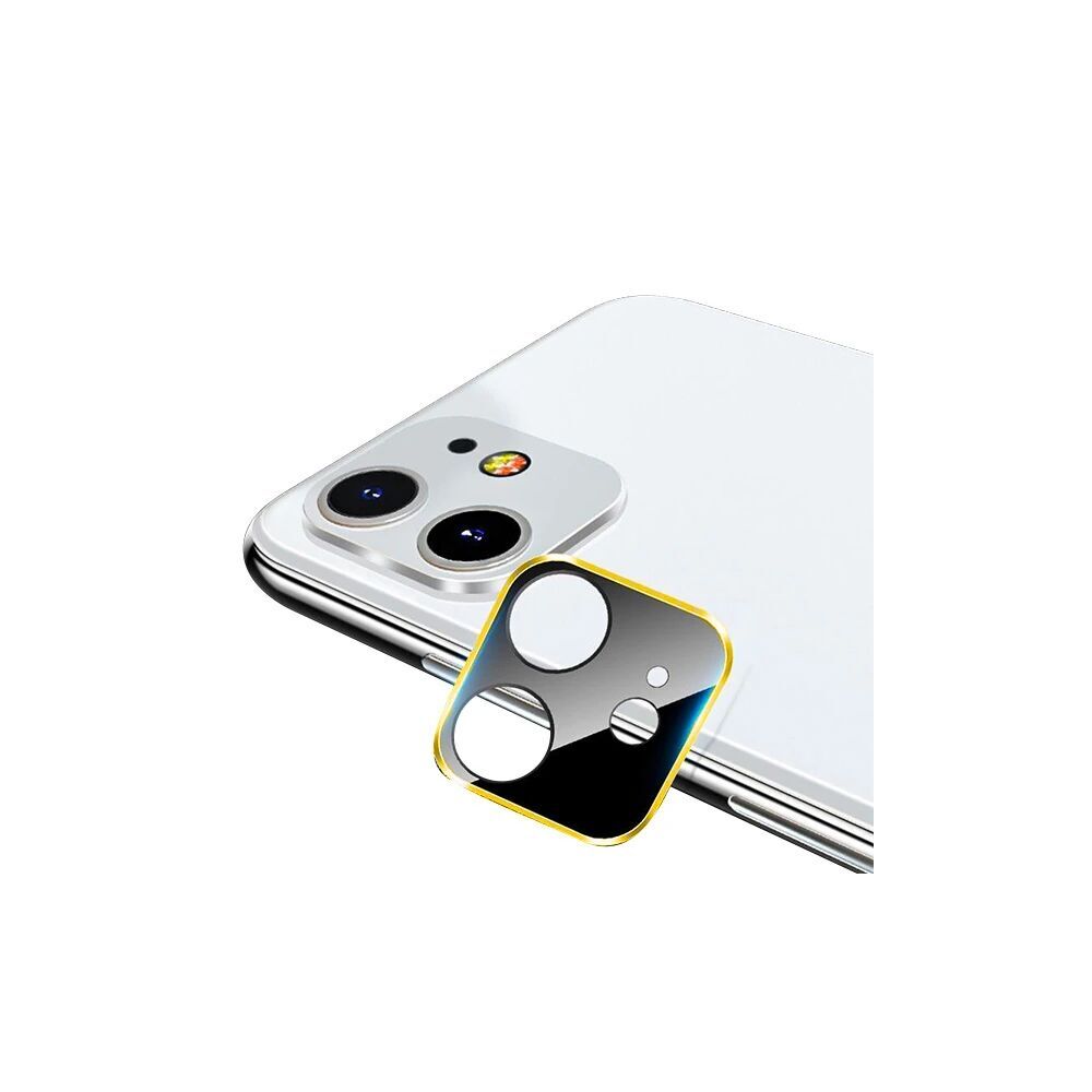 iPhone 11 6.1 İnch 3D Metal Kamera Koruyucu Metal Lens
