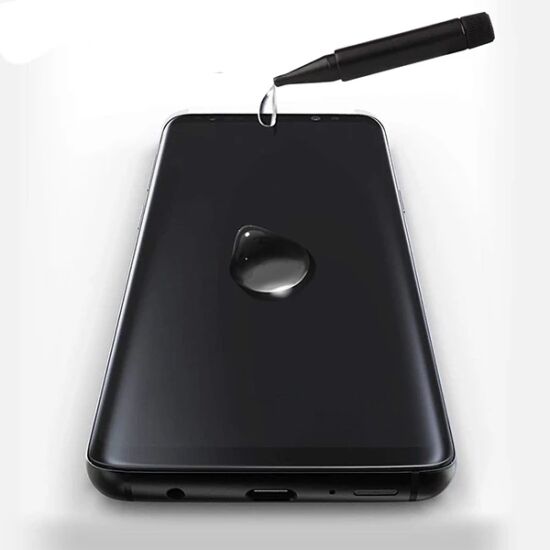 Ally İPhone 11 Pro Max/ Xs Max Full Liquid+Uv Işık 3D Kırılmaz Cam Ekr