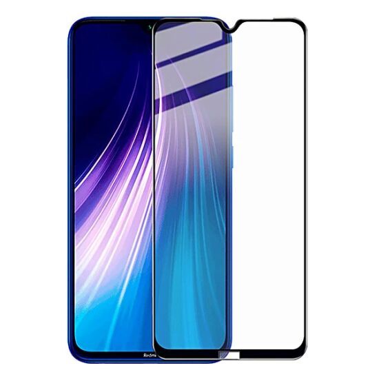Redmi Note 8 3D Full Glue Tempered Cam Ekran Koruyucu