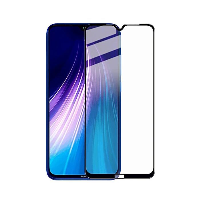 Redmi Note 8 3D Full Glue Tempered Cam Ekran Koruyucu