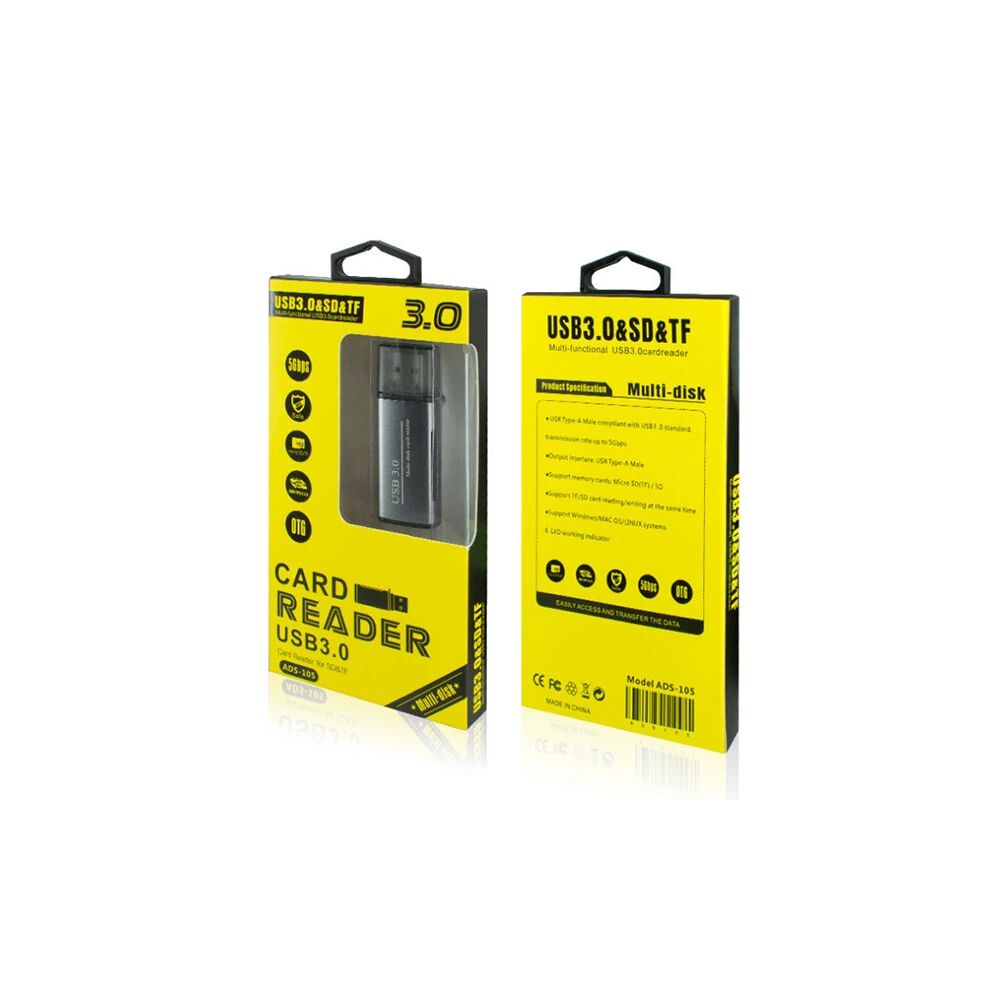 ADS-105 USB 3.0 Hızlı Card Reader SD/TF Hafıza Kart Okuyucu
