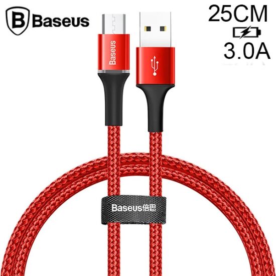 Baseus halo Mikro Usb 3A Hızlı Şarj 0.25CM Kısa Power Bank için Şarj K