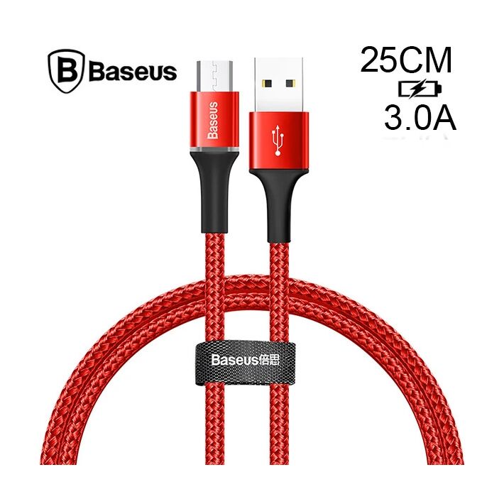 Baseus halo Mikro Usb 3A Hızlı Şarj 0.25CM Kısa Power Bank için Şarj K