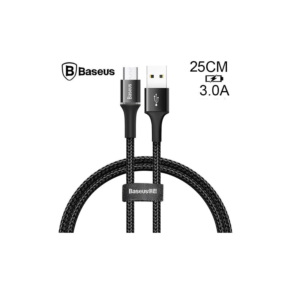 Baseus halo Mikro Usb 3A Hızlı Şarj 0.25CM Kısa Power Bank için Şarj K