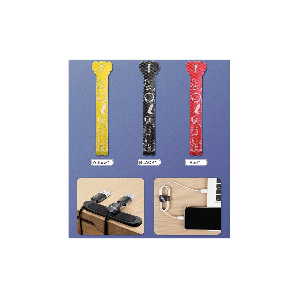Baseus Cable Fixer Kit Kablo Organizatör Tutucu Ve Ayrıştıcı