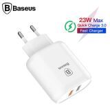 Baseus Bojure Series Dual-USB QC 3.0 18W Hızlı Şarj Aleti Başlık