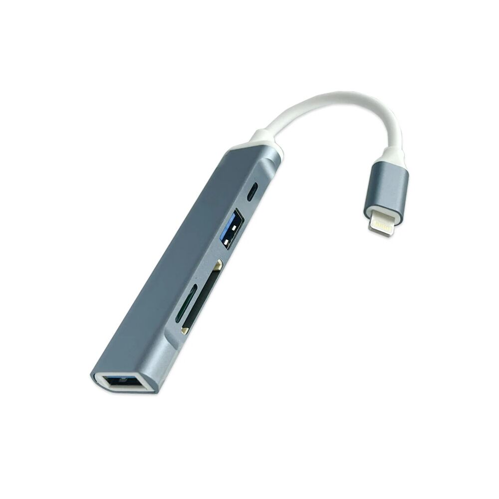 Ally S-503 5in1 Lightning to USB + SD Kart Hub Adaptör Çevirici Dönüşt