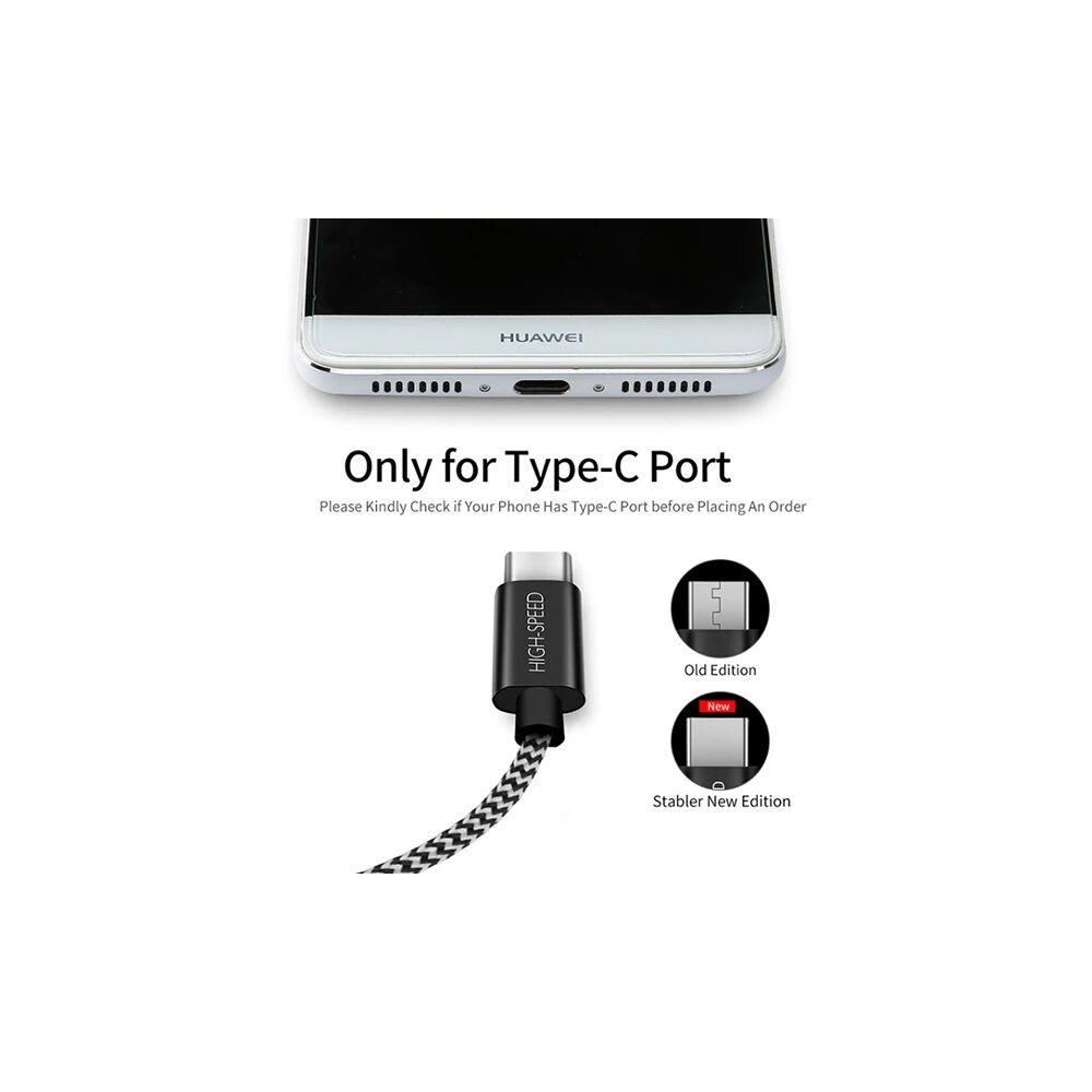 DUX DUCIS Usb Type C Kopmaz Yırtılmaz Usb kablo Hızlı Şarj 1 metre