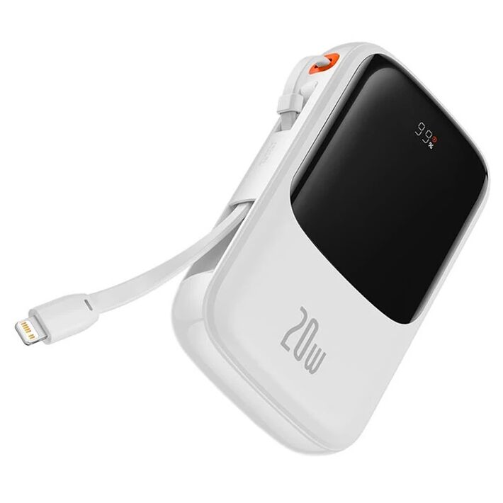 Qpow Pro Dijital Göstergeli 10000mAh 20W Hızlı Şarj Powerbank iPhone L