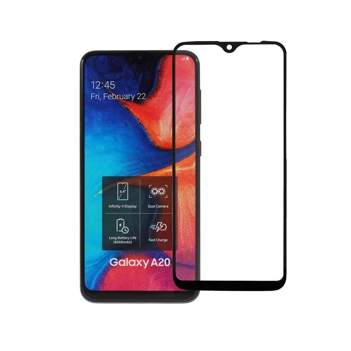 Samsung Galaxy A20e 3D Full Kaplama Kırılmaz Cam Ekran Koruyucu