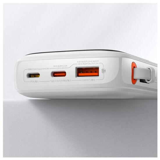 Qpow Pro Dijital Göstergeli 10000mAh 20W Hızlı Şarj Powerbank iPhone L