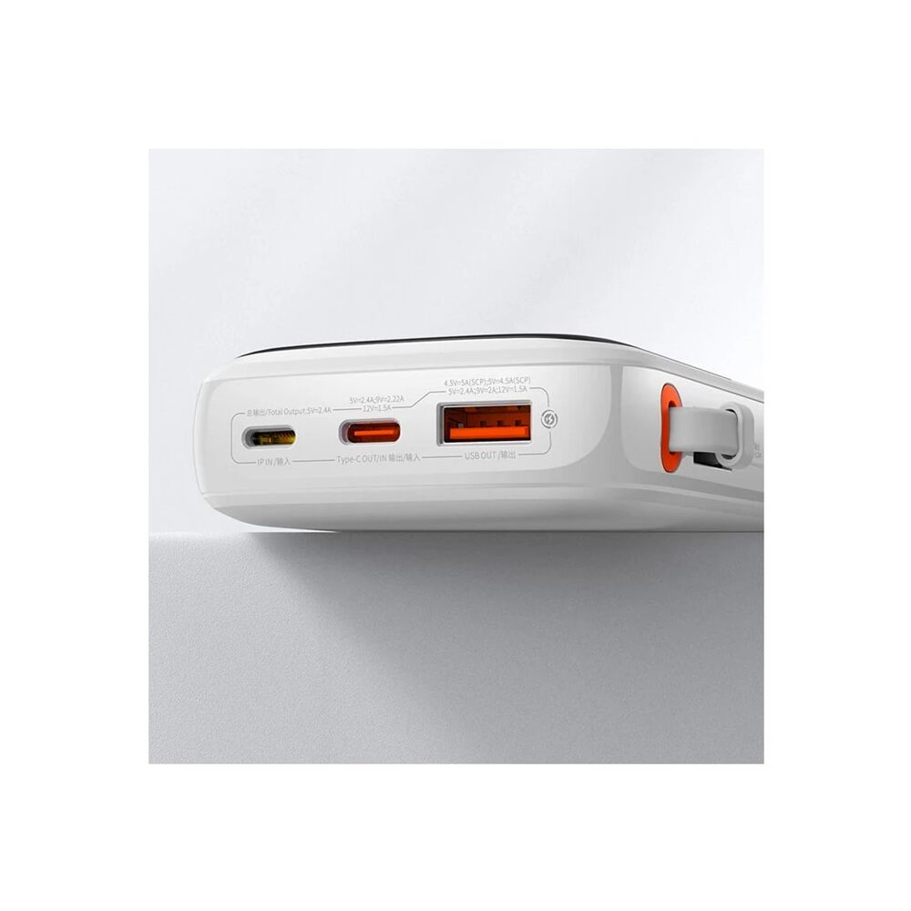 Qpow Pro Dijital Göstergeli 10000mAh 20W Hızlı Şarj Powerbank iPhone L