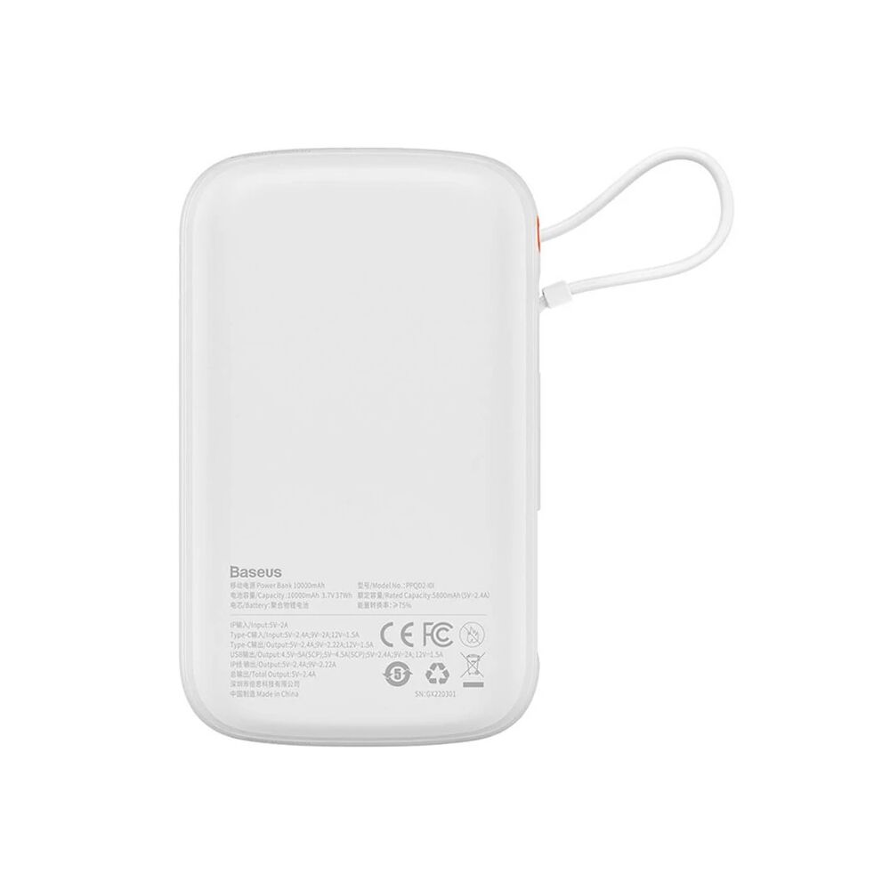 Qpow Pro Dijital Göstergeli 10000mAh 20W Hızlı Şarj Powerbank iPhone L