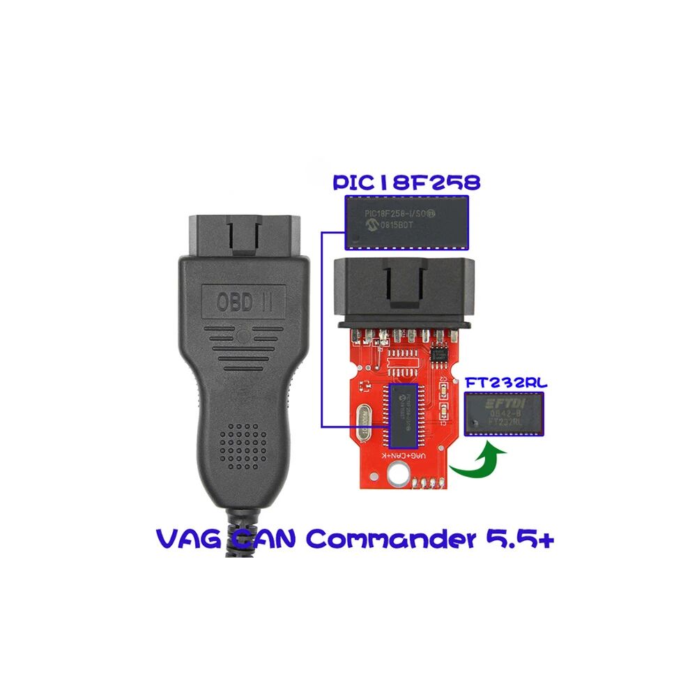 VAG CAN Commander 5.5+ Pin Reader 3.9Beta VWSkoda Teşhis Tarayıcı Arac