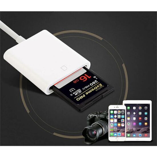 İPhone/İPad Lightning To SD Kart Hafıza Kart Adaptörü NK105