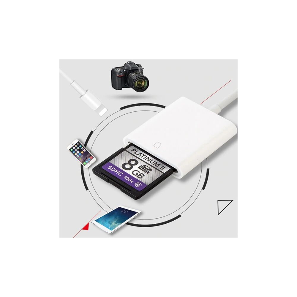 İPhone/İPad Lightning To SD Kart Hafıza Kart Adaptörü NK105