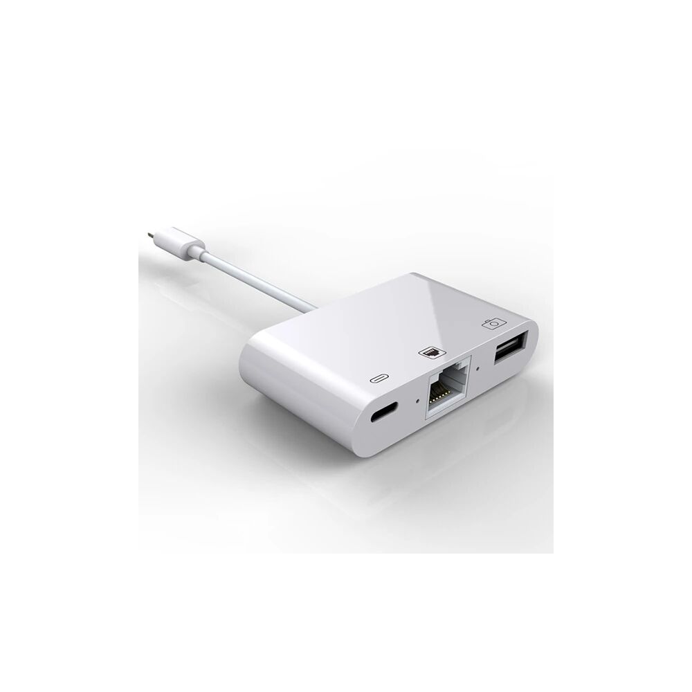 İPhone/İPad 3İN1 Ethernet RJ45 Ve Usb Kamera Adaptörü NK107