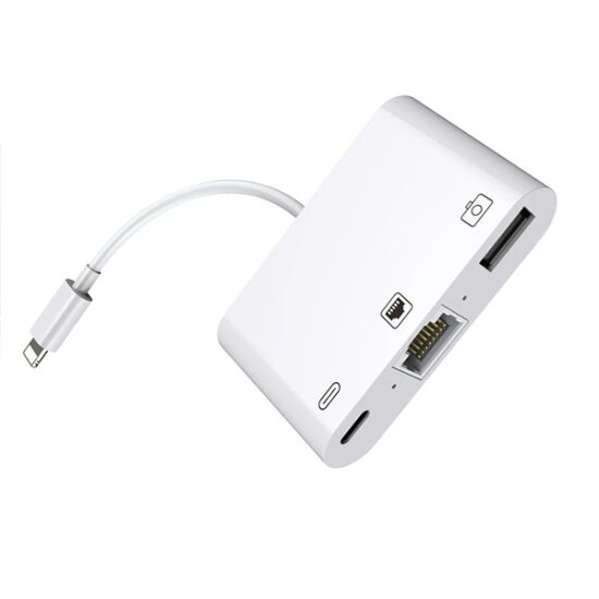 İPhone/İPad 3İN1 Ethernet RJ45 Ve Usb Kamera Adaptörü NK107