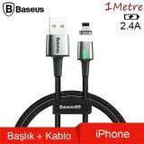 Baseus Zinc Magnetic Usb Kablo Şarj İPhone 14-13-12-11 1Metre