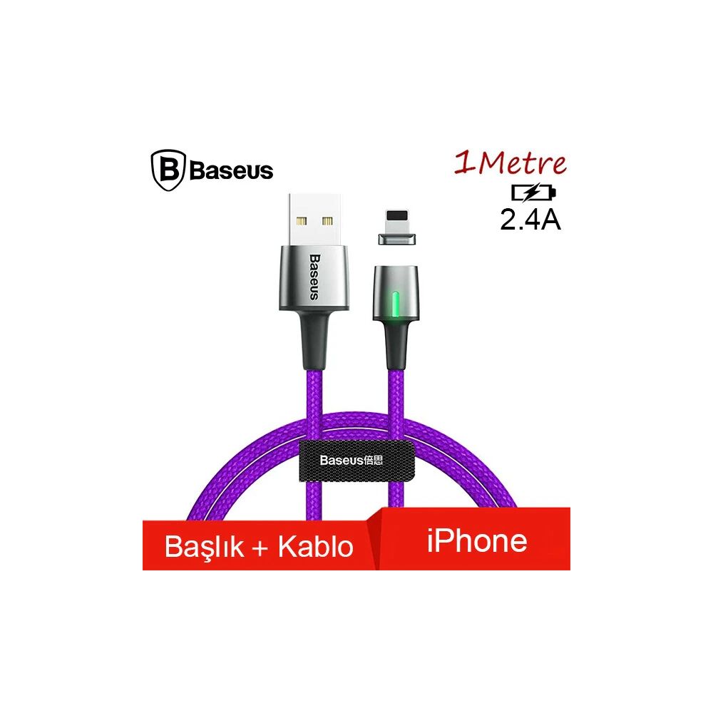 Baseus Zinc Magnetic Usb Kablo Şarj İPhone 14-13-12-11 1Metre