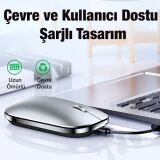 ALLY MC 502 Kablosuz 2.4 Bluetooth Mouse Type-C Şarjlı Premium