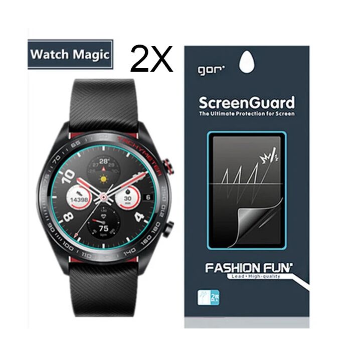 Gor Huawei Watch Magic 2 Darbe Emici Ekran Koruyucu 2 Adet Set