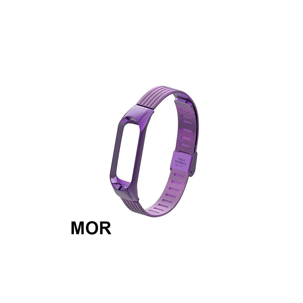 Lüx Xiaomi Mi Band 3 Akıllı Saat Çelik Toka Kayış Kordon