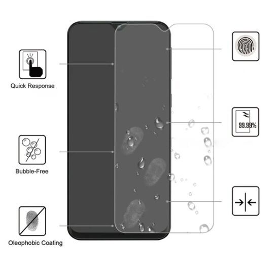 Ally Samsung Galaxy M10Xiaomi Redmi Note 8 Tempered Kırılmaz Cam Ekran