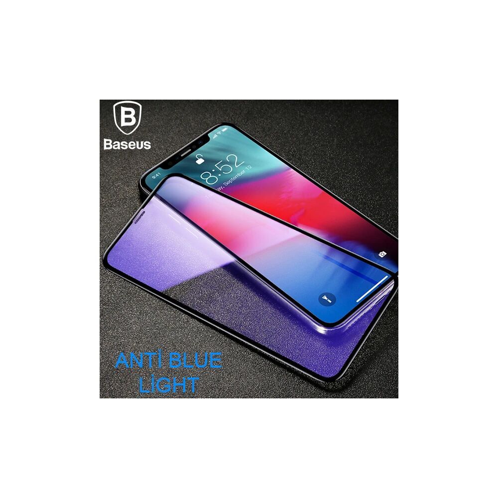 Baseus İphone 11 Pro 0.3mm Rigid Edge Anti Blue Light Kırılmaz Cam Kor