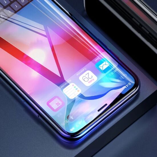 Baseus İphone 11 Pro 0.3mm Rigid Edge Anti Blue Light Kırılmaz Cam Kor