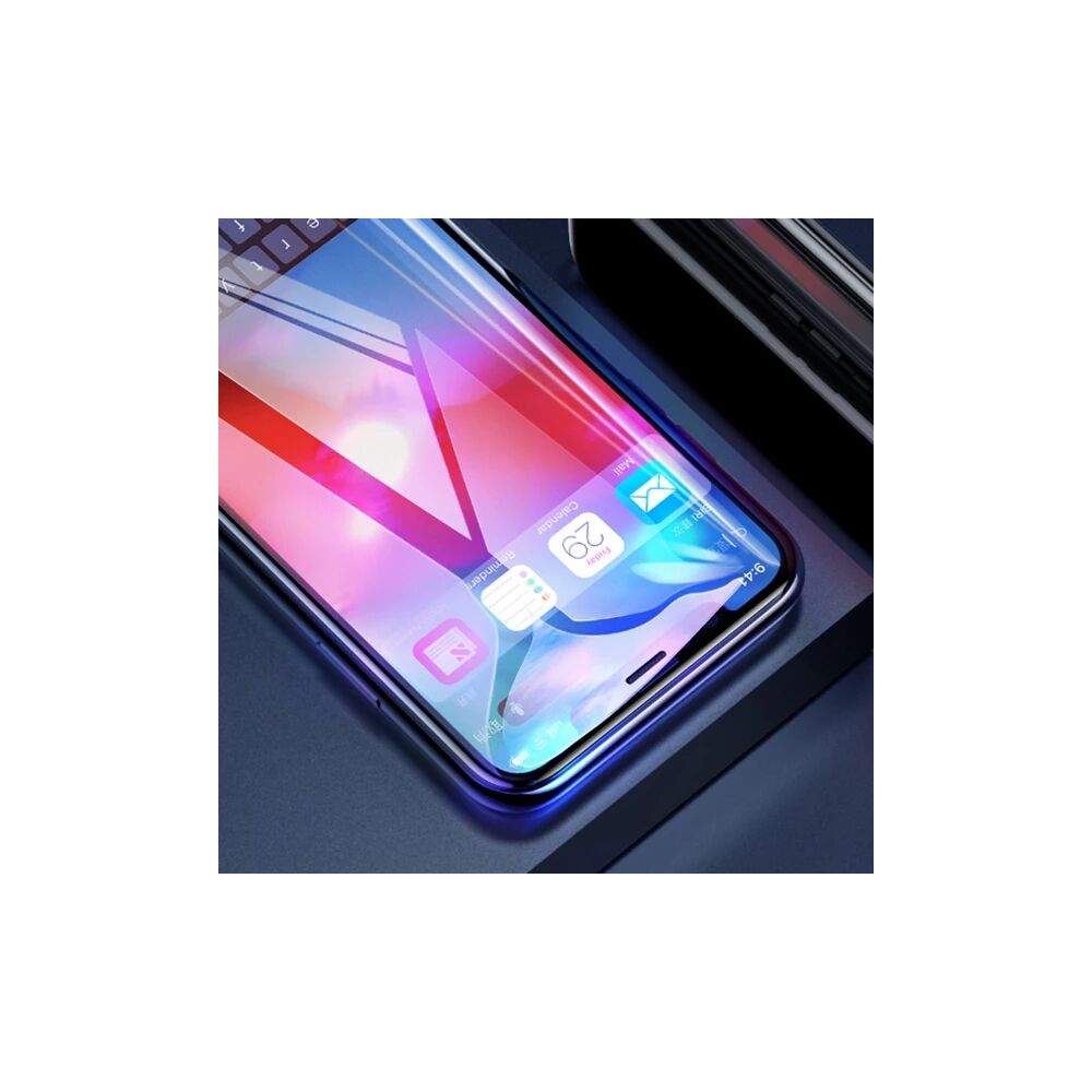 Baseus İphone 11 Pro 0.3mm Rigid Edge Anti Blue Light Kırılmaz Cam Kor