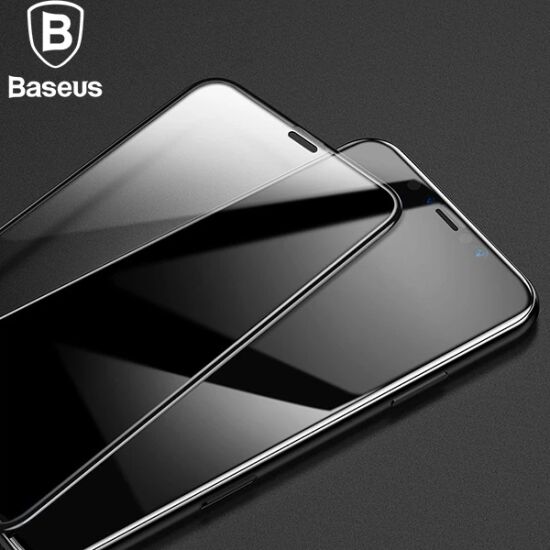 Baseus İPhone 11 Pro 3D Full Kaplama Kırılmaz Cam Koruyucu Tempered Gl