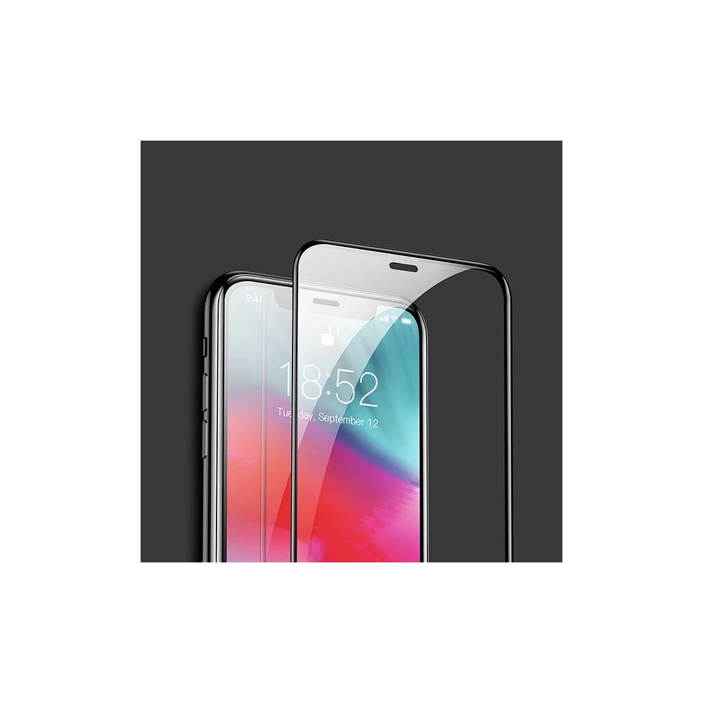 Baseus İPhone 11 Pro 3D Full Kaplama Kırılmaz Cam Koruyucu Tempered Gl