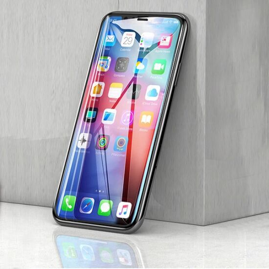 Baseus İPhone 11 Pro 3D Full Kaplama Kırılmaz Cam Koruyucu Tempered Gl