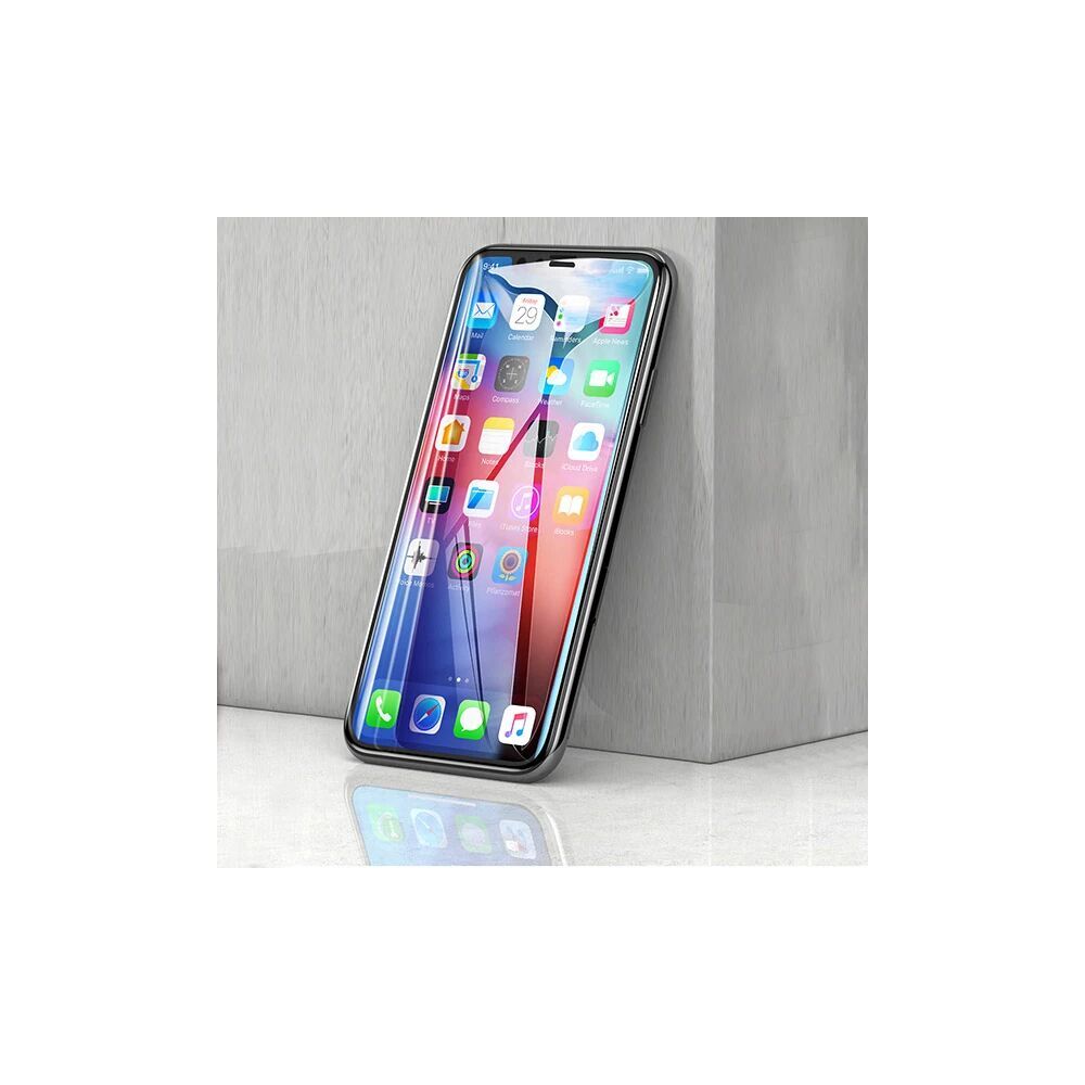Baseus İPhone 11 Pro 3D Full Kaplama Kırılmaz Cam Koruyucu Tempered Gl