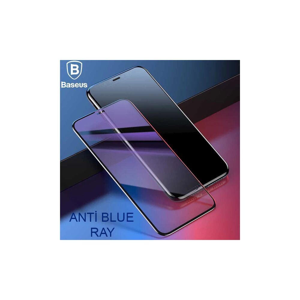 Baseus İphone 11 Pro Max 0.20mm Anti Blue Ray Tam Ekran Koruyucu