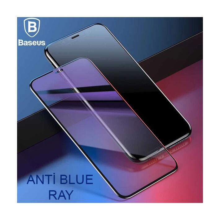 Baseus İphone 11 Pro Max 0.20mm Anti Blue Ray Tam Ekran Koruyucu