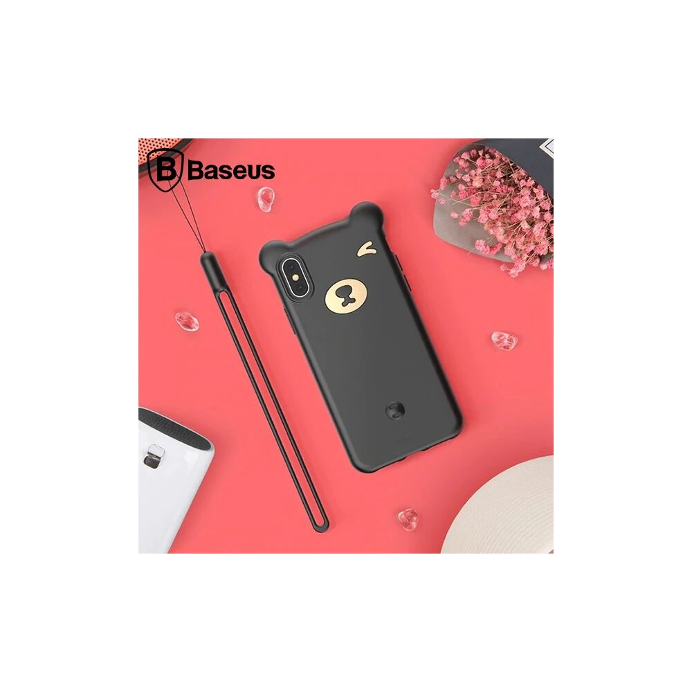 Baseus İPhone Xs Max Bear Sevimli Ayı Figür Soft Silikon Kılıf