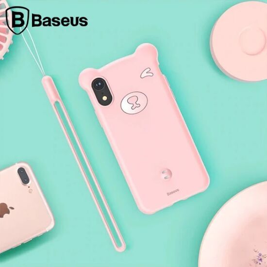 Baseus İPhone Xs Max Bear Sevimli Ayı Figür Soft Silikon Kılıf
