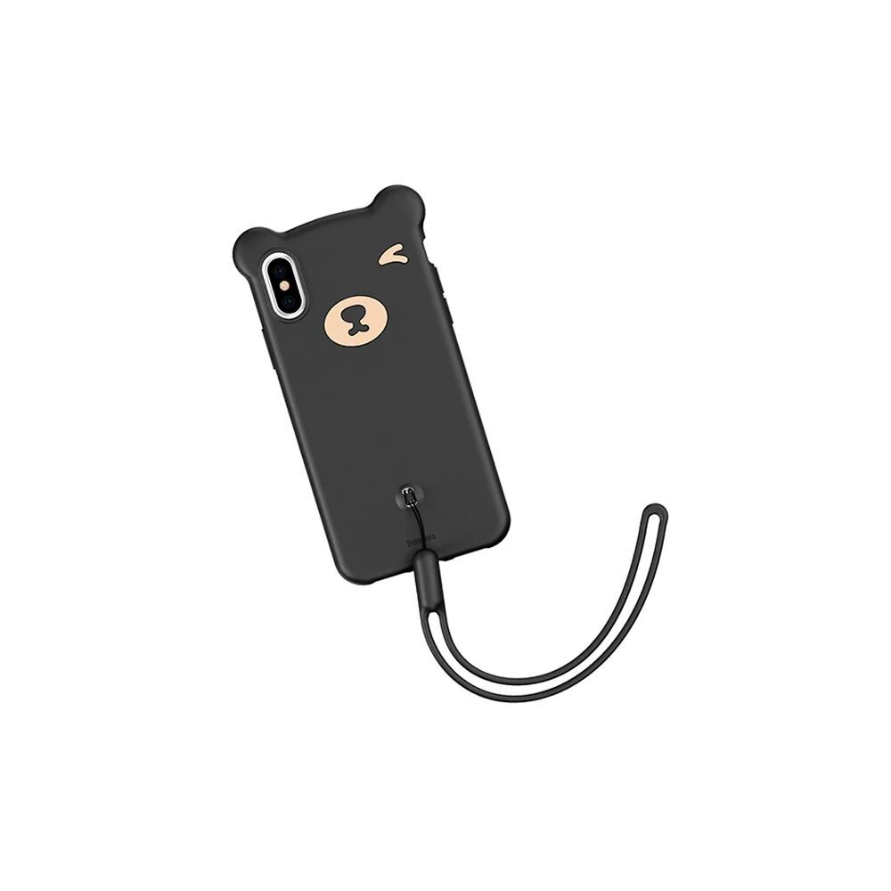 Baseus İPhone Xs Max Bear Sevimli Ayı Figür Soft Silikon Kılıf