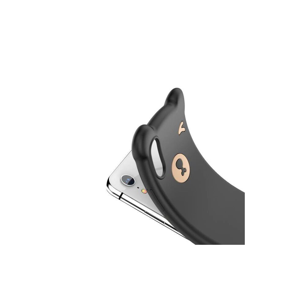 Baseus İPhone Xs Max Bear Sevimli Ayı Figür Soft Silikon Kılıf