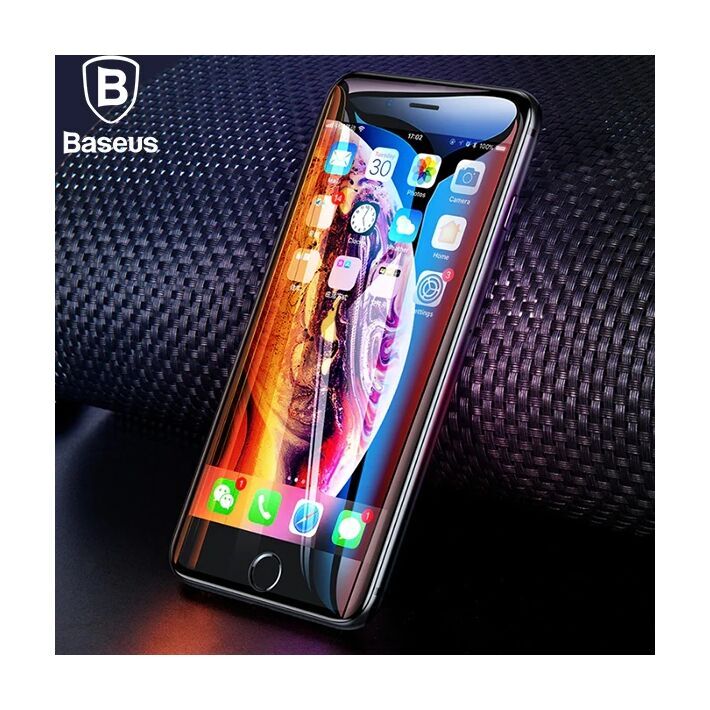 Baseus İPhone 8 Plus 7 Plus 6S-6Plus 3D 023mm Full Kırılmaz Cam Ekran 