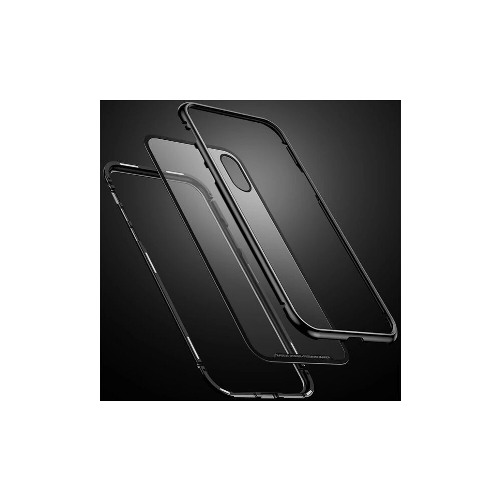 Baseus İPhone Xs Max Arkası Cam Manyetik Metal Frame Kılıf